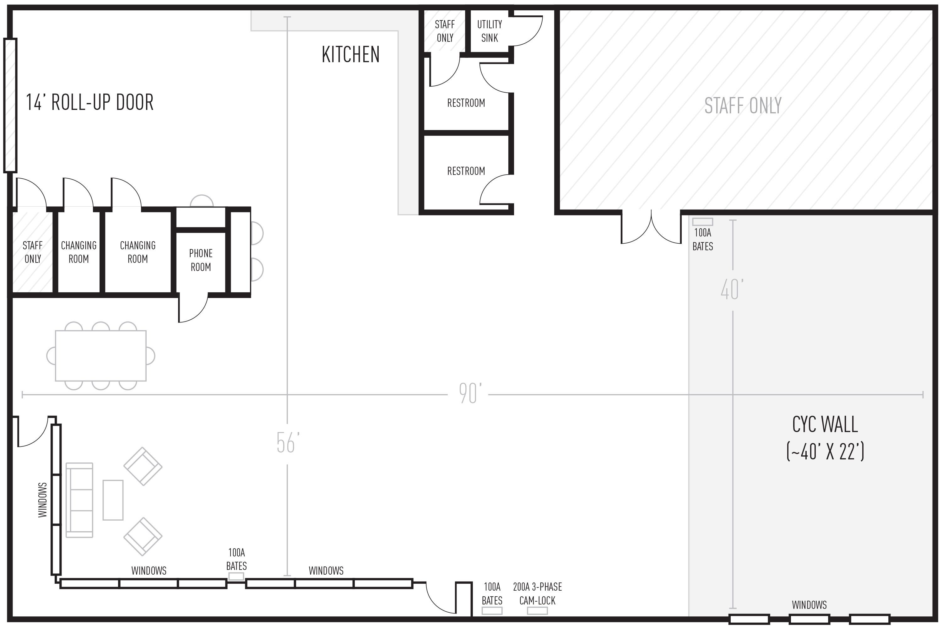 Floorplan of Studio